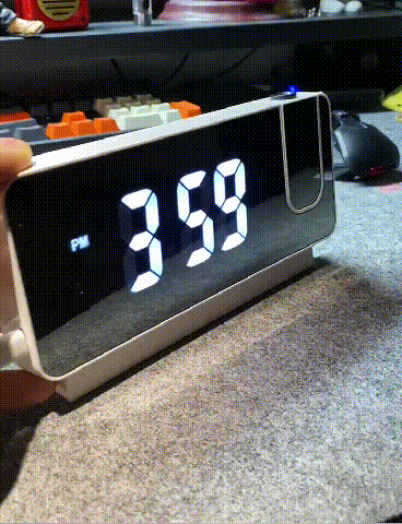 LED Projection Alarm Clock