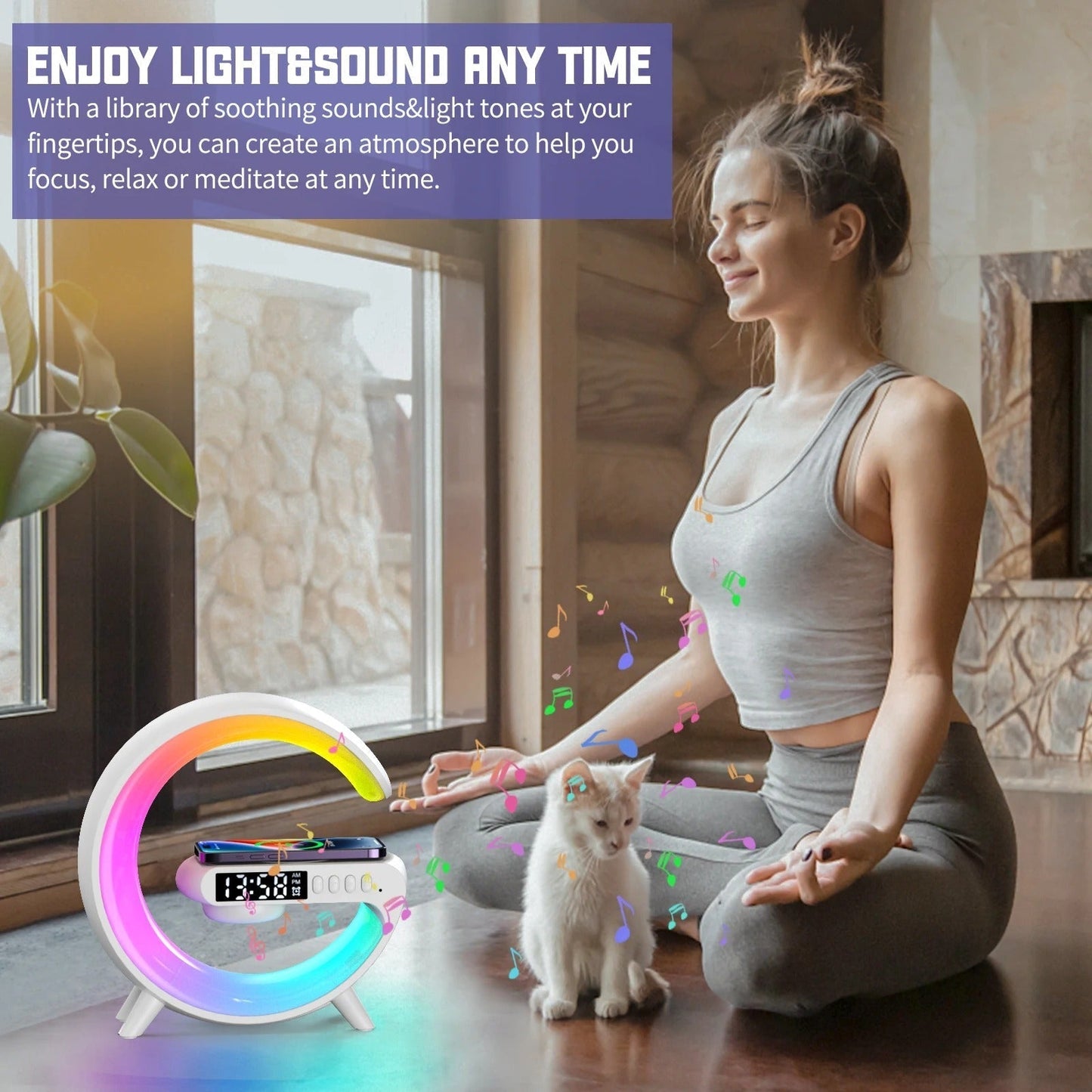 Wireless Charging Speaker Lamp