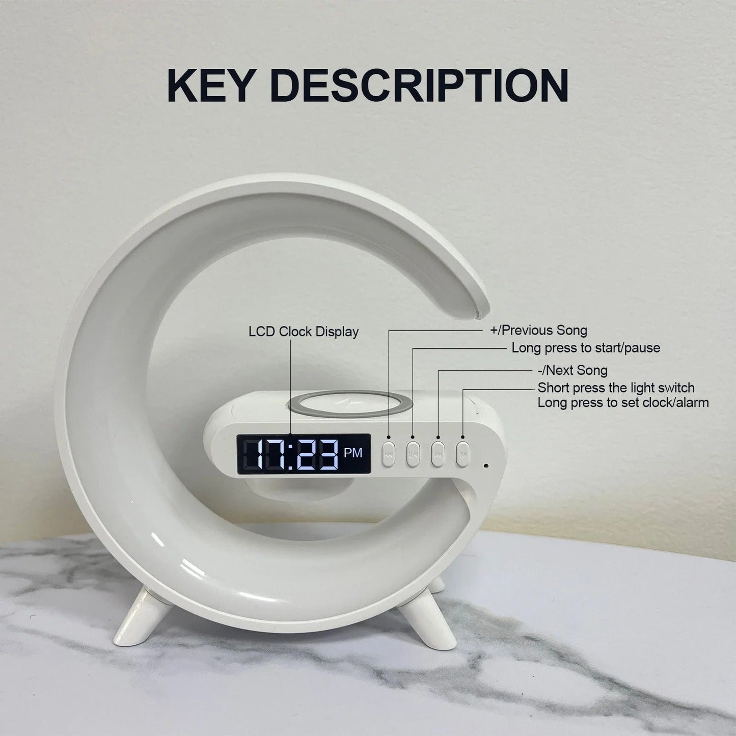 Wireless Charging Speaker Lamp