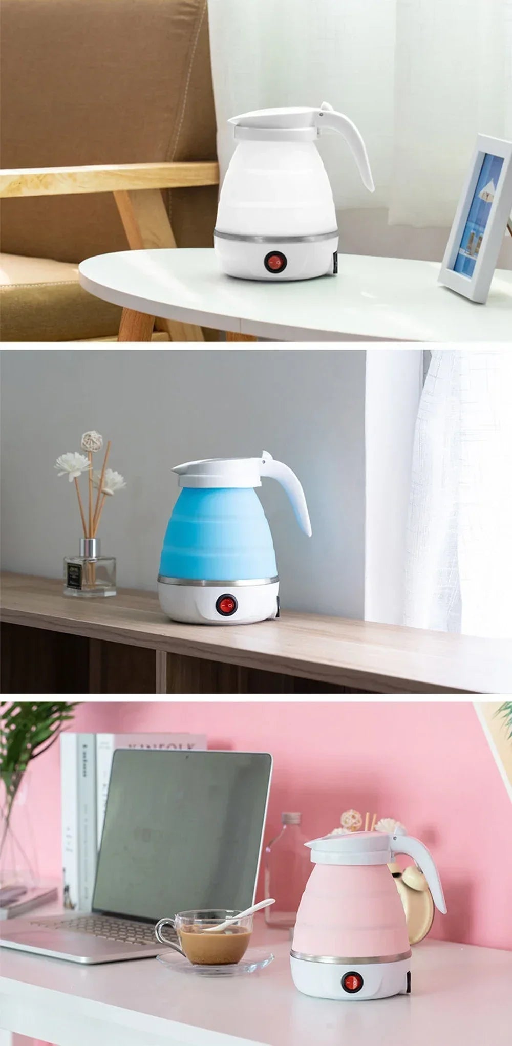 Foldable Silicon Portable Mini Travel Kettle